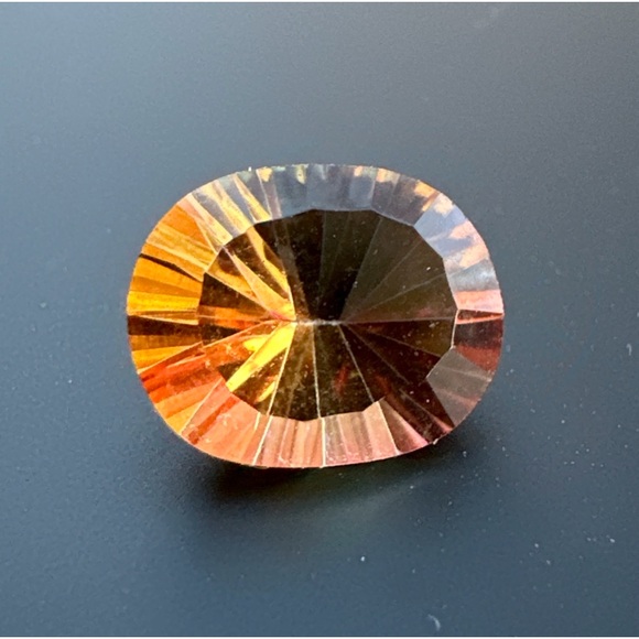 2.44 Cts Natural Mystic Quartz 10X8mm Oval Concave Cut Brazil - Picture 11 of 17